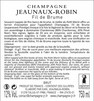 Champagne Jeaunaux-Robin - Jeaunaux Robin - Brut Fil de Brume - Pétillant